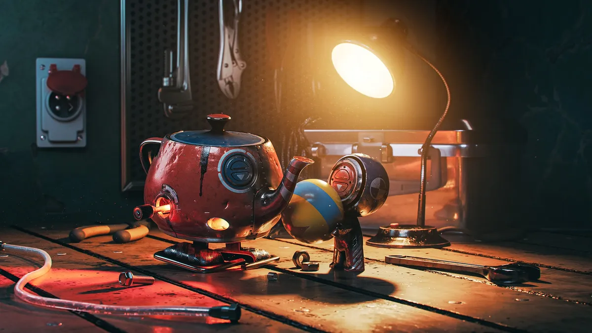 Project Main Image – Walking Teapot Meets Mat